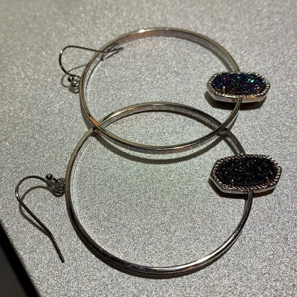 Kendra Scott Elora Hoop Drop Earrings